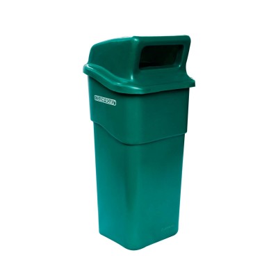 Caneca Plastica de 50 Lts Rectangular Tapa Cachucha